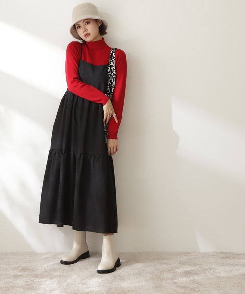 N.（N. Natural Beauty Basic）（エヌエヌナチュラルビューティーベーシック）の「◆ティアードキャミワンピース（ワンピース・レディース・ブラック/ブラック系その他・MEDIUM）」の18枚目の写真