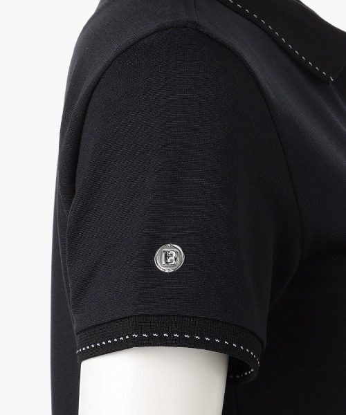 BRIEFING(ブリーフィング)の「【ブリーフィングゴルフ】WOMENS BASIC POLO/ウィメンズベーシックポロ(ポロシャツ・レディース・ホワイト/ネイビー・S/M)」の4枚目の写真
