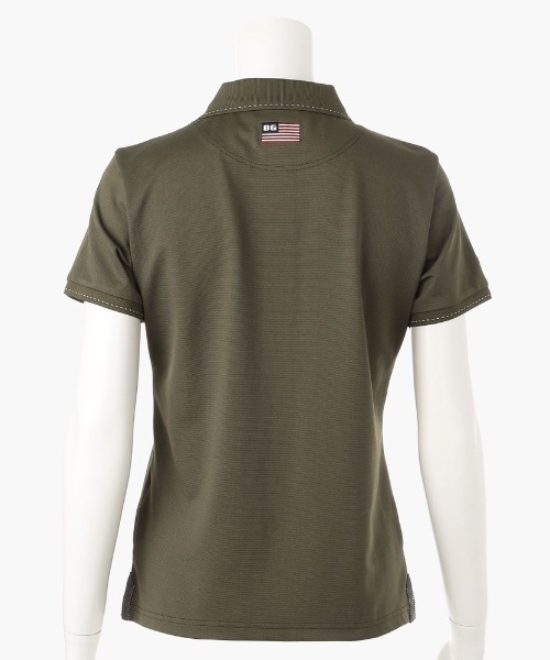 BRIEFING(ブリーフィング)の「【ブリーフィングゴルフ】WOMENS BASIC POLO/ウィメンズベーシックポロ(ポロシャツ・レディース・ホワイト/ネイビー・S/M)」の7枚目の写真