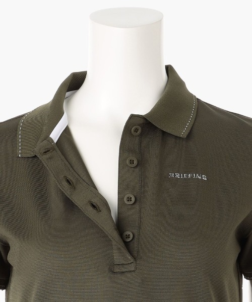 BRIEFING(ブリーフィング)の「【ブリーフィングゴルフ】WOMENS BASIC POLO/ウィメンズベーシックポロ(ポロシャツ・レディース・ホワイト/ネイビー・S/M)」の10枚目の写真