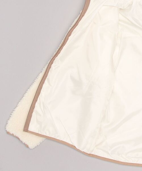 BILLABONG(ビラボン)の「BILLABONG/ビラボン ルーズシルエット/異素材ミックス無地ボアジャケット BC014-752(ムートンコート・レディース・ホワイト・L/M)」の3枚目の写真