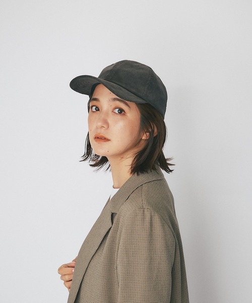 RIVE DROITE（リヴドロワ）の「秋冬らしい雰囲気/コーデュロイキャップ（キャップ・レディース・グレー系その他/オリーブ/レッド・FREE）」の14枚目の写真