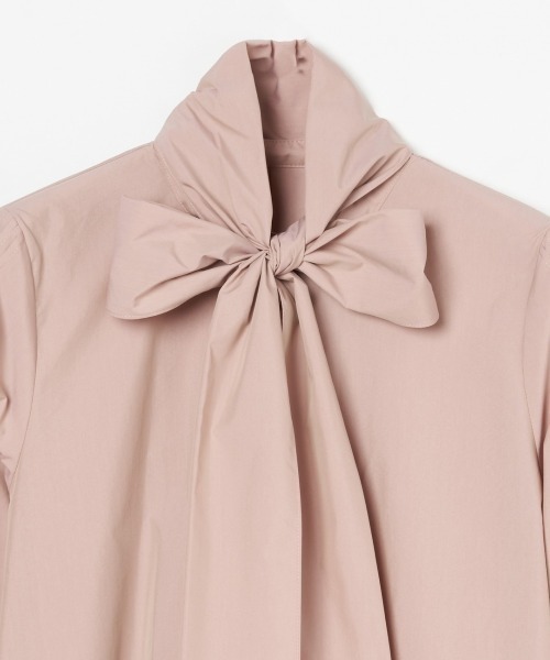 HELIOPOLE（エリオポール）の「CHAMBRAY TYPEWRITER BOW-TIE BL（シャツ/ブラウス・レディース・ピンク/グレー・38）」の15枚目の写真