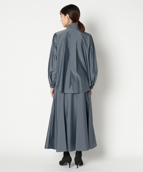 HELIOPOLE（エリオポール）の「CHAMBRAY TYPEWRITER BOW-TIE BL（シャツ/ブラウス・レディース・ピンク/グレー・38）」の7枚目の写真