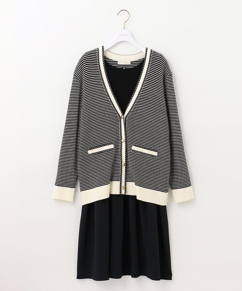 ANY SIS(エニィスィス)の「【美人百花11月号掲載】クラシカルカーデ×ミディワンピ セット(セットアップ・レディース・ライラック系/ブラック系/ピンク系・2/3/1)」の11枚目の写真
