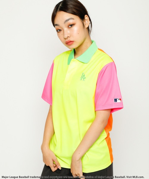 【MLB/Los Angeles Dodgers】ポリメッシュポロシャツ S MLB/Los Angeles Dodgers】ポリメッシュポロシャツ（ポロシャツ