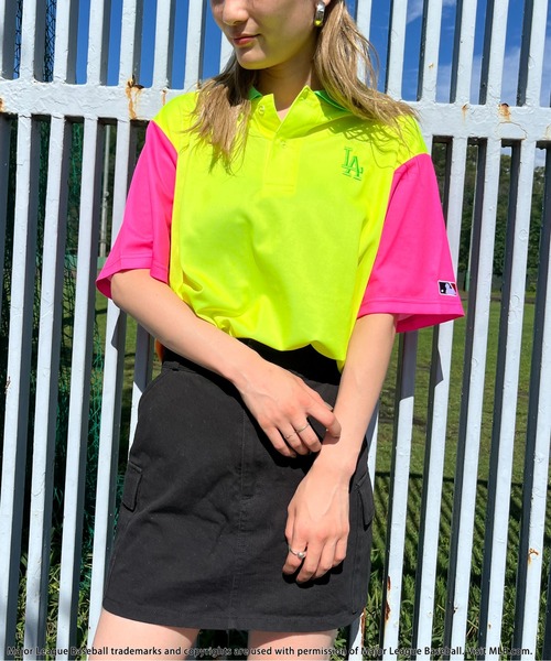 MLB/Los Angeles Dodgers】ポリメッシュポロシャツ（ポロシャツ