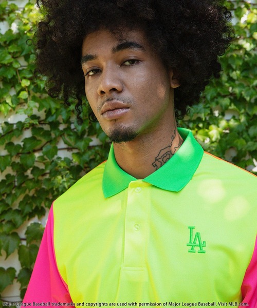 MLB/Los Angeles Dodgers】ポリメッシュポロシャツ（ポロシャツ