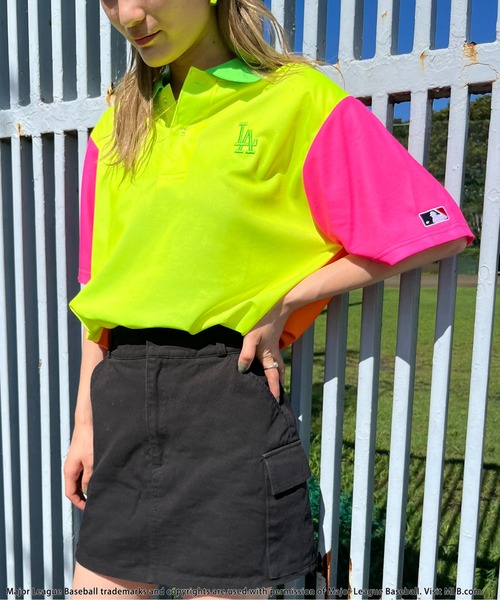 MLB/Los Angeles Dodgers】ポリメッシュポロシャツ（ポロシャツ