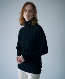 UNFIL | unfil | メリノジャージー タートルネックTシャツ WOMEN(Tシャツ/カットソー)