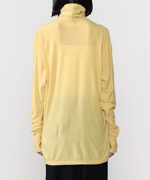 UNFIL（アンフィル）の「unfil | メリノジャージー タートルネックTシャツ WOMEN（Tシャツ/カットソー・レディース・ブラック/オフホワイト/イエロー・1）」の11枚目の写真