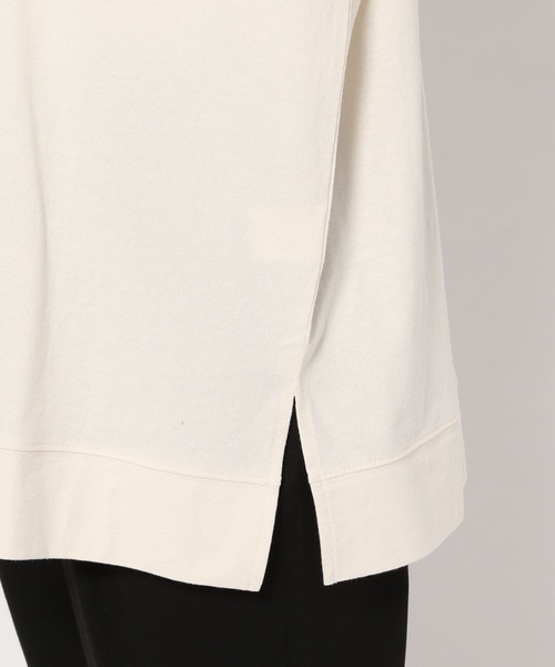 studio CLIP（スタディオクリップ）の「フロッキーロゴロンTシャツ（Tシャツ/カットソー・レディース・オフホワイト/グリーン/ネイビー/ライトグレー・FREE）」の11枚目の写真