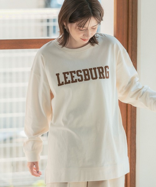 studio CLIP（スタディオクリップ）の「フロッキーロゴロンTシャツ（Tシャツ/カットソー・レディース・オフホワイト/グリーン/ネイビー/ライトグレー・FREE）」の7枚目の写真