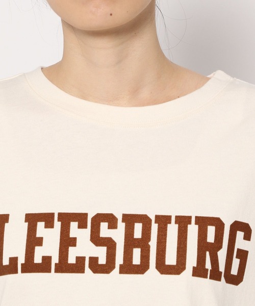 studio CLIP（スタディオクリップ）の「フロッキーロゴロンTシャツ（Tシャツ/カットソー・レディース・オフホワイト/グリーン/ネイビー/ライトグレー・FREE）」の6枚目の写真