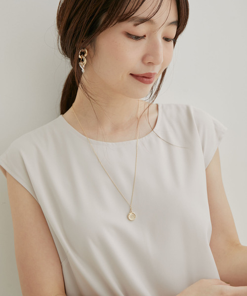 VIS（ビス）の「ニュアンスコインネックレス（ネックレス・レディース・シルバー/ゴールド・FREE）」の12枚目の写真