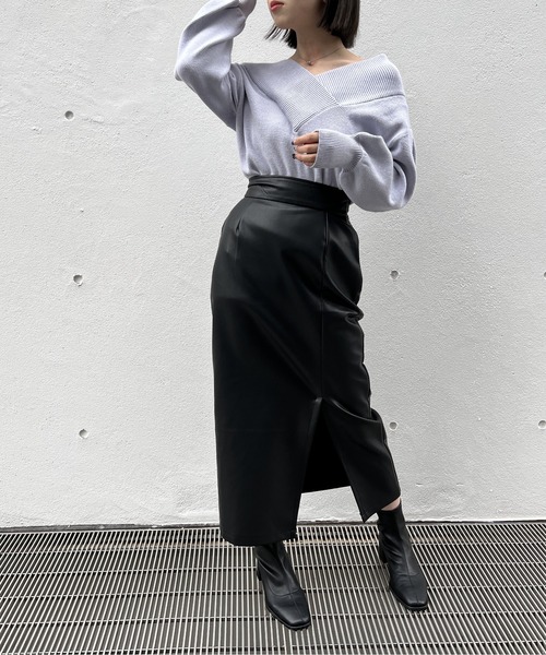 NOMAE（ノーマエ）の「太リブVネックニット（ニット/セーター）」 - WEAR