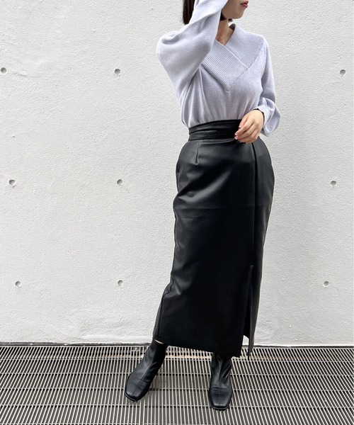 NOMAE（ノーマエ）の「太リブVネックニット（ニット/セーター）」 - WEAR