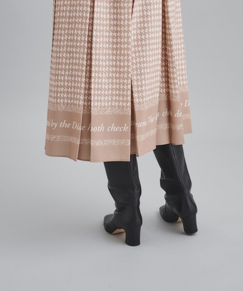 セール】ハウンドトゥースプリントワンピース（シャツワンピース