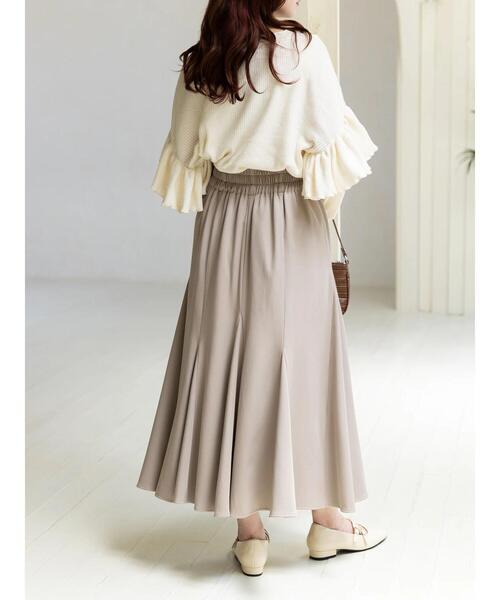 SLURR（スラ―）の「マーメイドボリュームスカート（スカート・レディース・ブラック/ベージュ/アイボリー・FREE）」の22枚目の写真