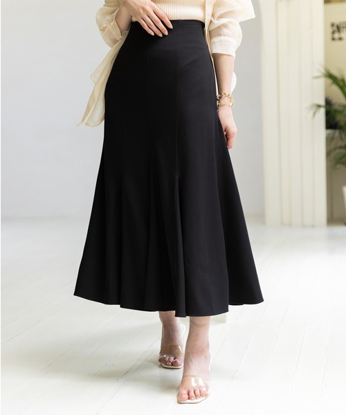 SLURR（スラ―）の「マーメイドボリュームスカート（スカート・レディース・ブラック/ベージュ/アイボリー・FREE）」の2枚目の写真