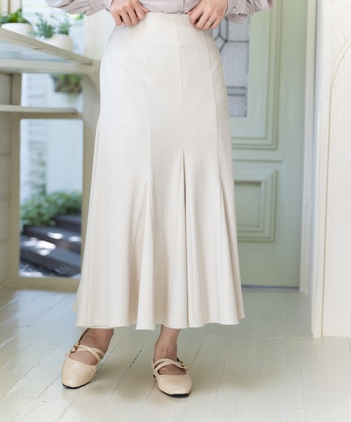 SLURR（スラ―）の「マーメイドボリュームスカート（スカート・レディース・ブラック/ベージュ/アイボリー・FREE）」の4枚目の写真