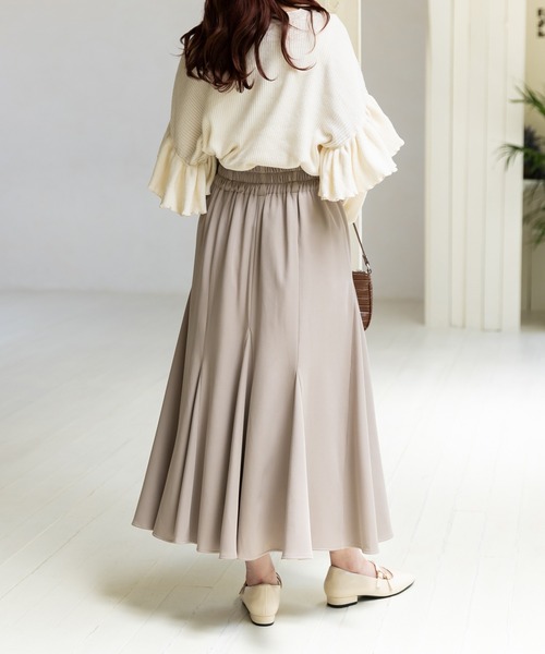 SLURR（スラ―）の「マーメイドボリュームスカート（スカート・レディース・ブラック/ベージュ/アイボリー・FREE）」の19枚目の写真