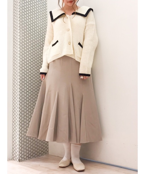 SLURR（スラ―）の「マーメイドボリュームスカート（スカート・レディース・ブラック/ベージュ/アイボリー・FREE）」の20枚目の写真