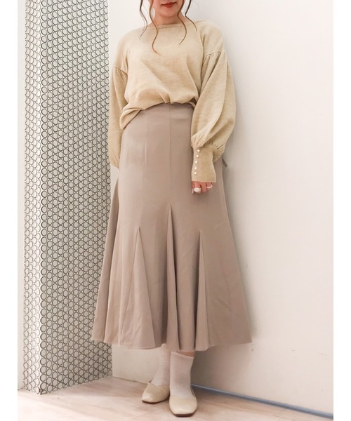 SLURR（スラ―）の「マーメイドボリュームスカート（スカート・レディース・ブラック/ベージュ/アイボリー・FREE）」の13枚目の写真