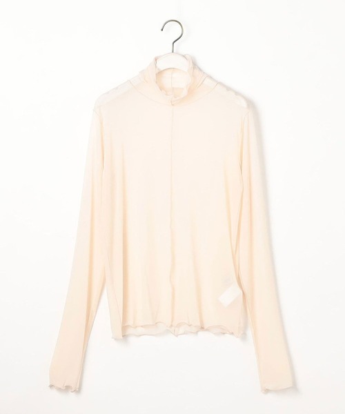 179/WG（イチナナキュウダブルジー）の「シアーメッシュタートルインナー（Tシャツ/カットソー・レディース・グリーン/ピンク/オフホワイト/ブルー/ブラウン/ブラック/サックスブルー/ピンクベージュ・FREE）」の11枚目の写真