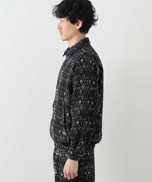 EDIFICE LA BOUCLE(エディフィスラブークル)の「【LA BOUCLE / ラブークル】ショートブルゾン DEVEAUX ジャカード(ブルゾン・メンズ・ブラックミックス/ブラック系その他・2/1)」の5枚目の写真