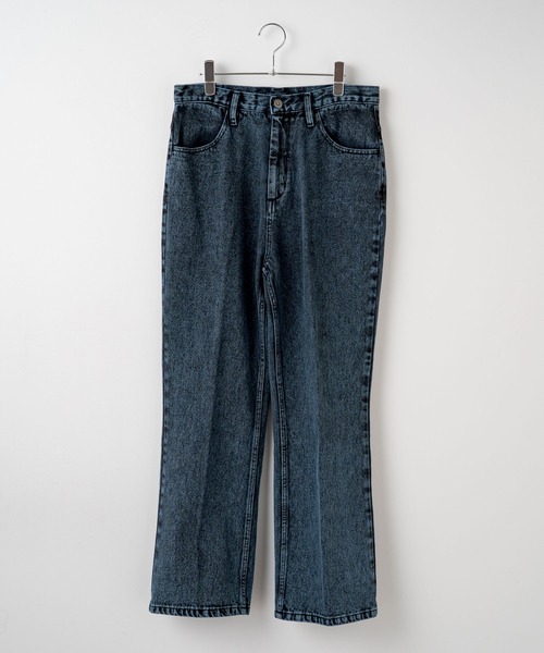 WHIMSIC（ウィムジック）の「【UNISEX】オーバーダイデニムパンツ（デニムパンツ・メンズ・ネイビー/パープル/イエロー・3/2/1）」の2枚目の写真