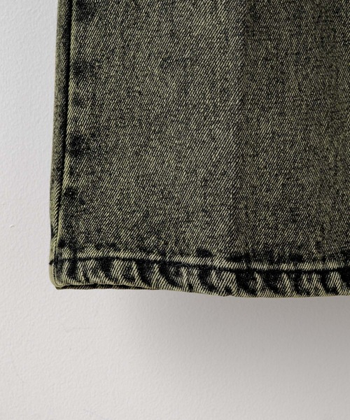 WHIMSIC（ウィムジック）の「【UNISEX】オーバーダイデニムパンツ（デニムパンツ・メンズ・ネイビー/パープル/イエロー・3/2/1）」の7枚目の写真