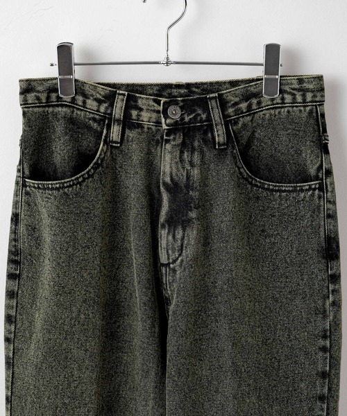 WHIMSIC（ウィムジック）の「【UNISEX】オーバーダイデニムパンツ（デニムパンツ・メンズ・ネイビー/パープル/イエロー・3/2/1）」の9枚目の写真