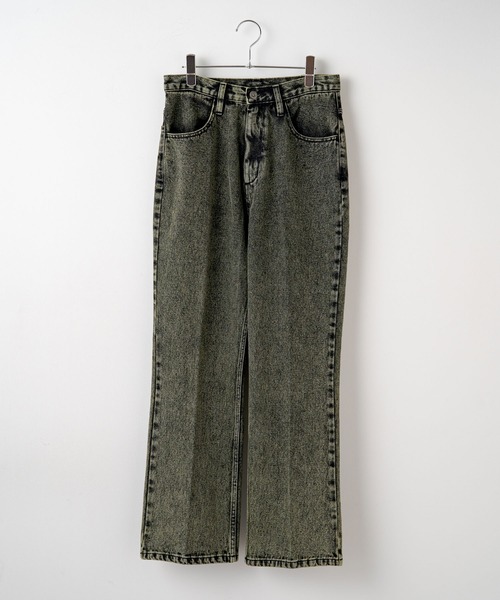 WHIMSIC（ウィムジック）の「【UNISEX】オーバーダイデニムパンツ（デニムパンツ・メンズ・ネイビー/パープル/イエロー・3/2/1）」の5枚目の写真