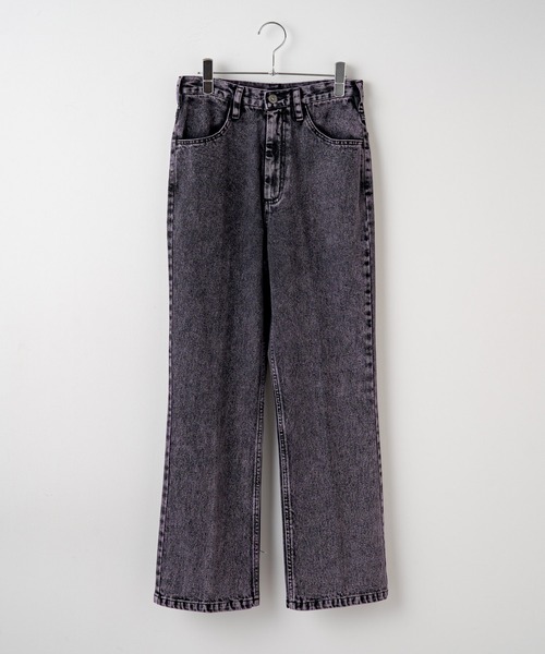 WHIMSIC（ウィムジック）の「【UNISEX】オーバーダイデニムパンツ（デニムパンツ・メンズ・ネイビー/パープル/イエロー・3/2/1）」の4枚目の写真