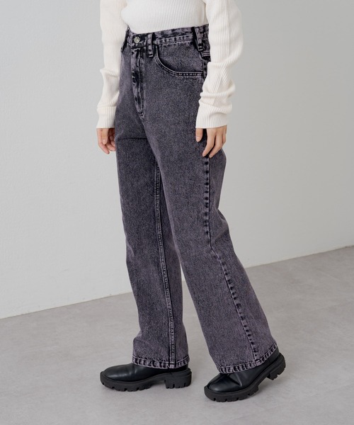 WHIMSIC（ウィムジック）の「【UNISEX】オーバーダイデニムパンツ（デニムパンツ・メンズ・ネイビー/パープル/イエロー・3/2/1）」の14枚目の写真