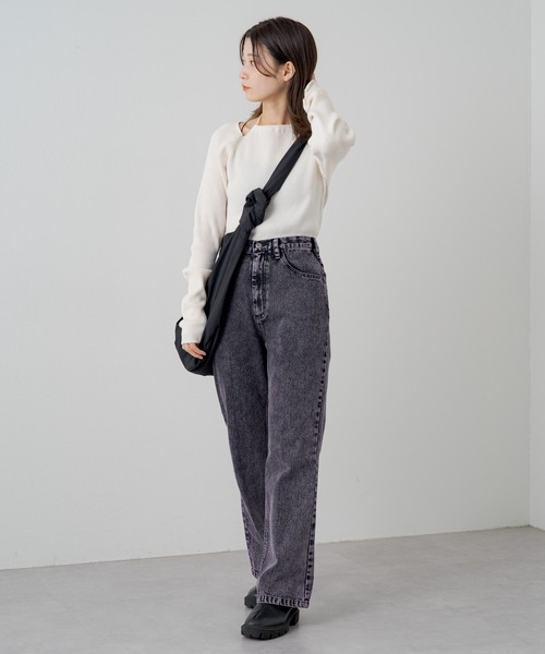 WHIMSIC（ウィムジック）の「【UNISEX】オーバーダイデニムパンツ（デニムパンツ・メンズ・ネイビー/パープル/イエロー・3/2/1）」の17枚目の写真