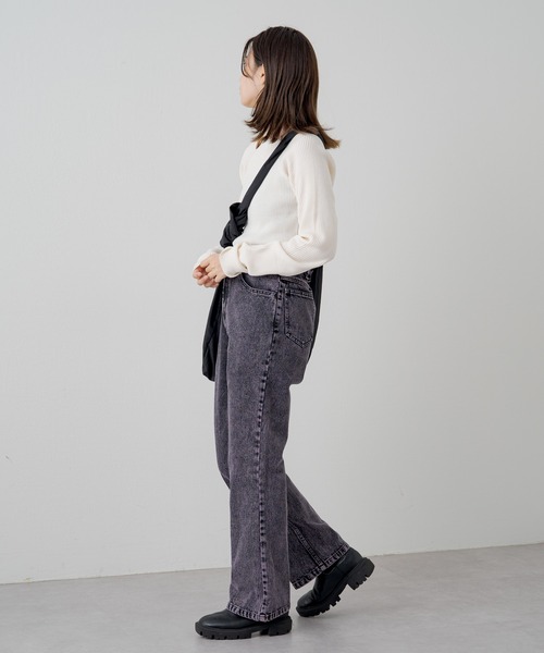 WHIMSIC（ウィムジック）の「【UNISEX】オーバーダイデニムパンツ（デニムパンツ・メンズ・ネイビー/パープル/イエロー・3/2/1）」の18枚目の写真