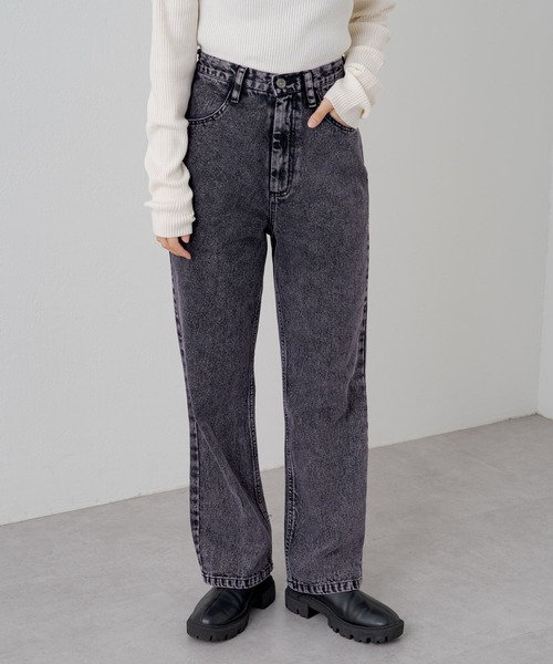 WHIMSIC（ウィムジック）の「【UNISEX】オーバーダイデニムパンツ（デニムパンツ・メンズ・ネイビー/パープル/イエロー・3/2/1）」の15枚目の写真