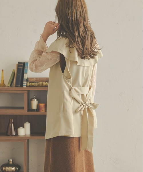 Ambre Neige(アンブルネージュ)の「ケープカラージレジャケット/【WEB/EC限定商品】(テーラードジャケット・レディース・ベージュ/モカ/ライトベージュ・FREE)」の17枚目の写真