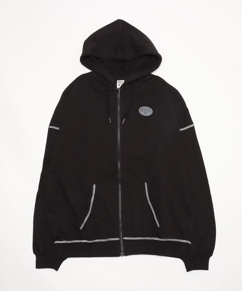 ROXY（ロキシー）の「ロキシー ROXY BACK LOGO ZIP（パーカー・レディース・バイオレット/ホワイト/ブラック・M/L/S）」の3枚目の写真