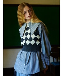 FURFUR | スリットアーガイルベスト(ベスト)