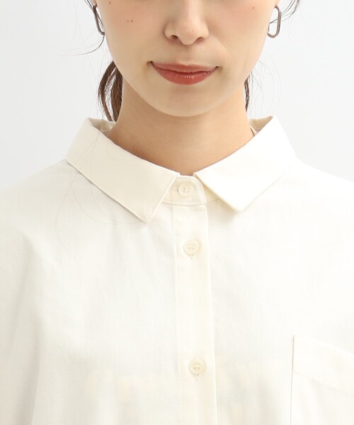 SHOO・LA・RUE(シューラルー)の「◆オーバーサイズシャツ(シャツ/ブラウス・レディース・チャコールグレー/オフホワイト/カーキ・00)」の15枚目の写真