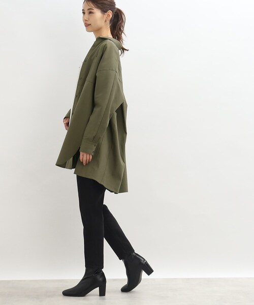 SHOO・LA・RUE(シューラルー)の「◆オーバーサイズシャツ(シャツ/ブラウス・レディース・チャコールグレー/オフホワイト/カーキ・00)」の17枚目の写真