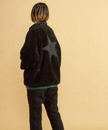 【WILD THINGS】別注 フラッフィー ボア フーディ フリース ブルゾン