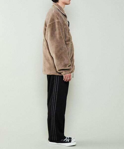 WILD THINGS（ワイルドシングス）の「【WILD THINGS】別注 フラッフィー ボア フーディ フリース ブルゾン（その他アウター・メンズ・ブラック/カーキ・SMALL/MEDIUM）」の18枚目の写真