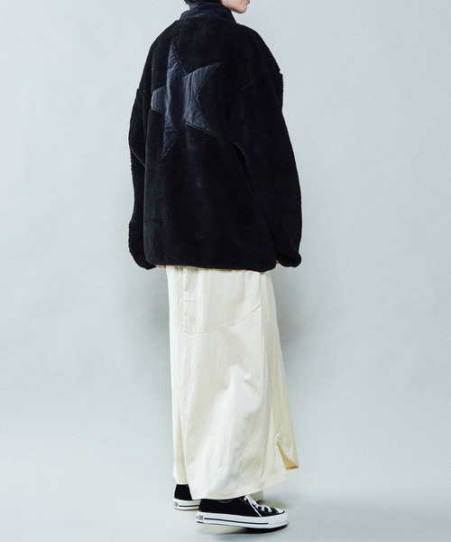 WILD THINGS（ワイルドシングス）の「【WILD THINGS】別注 フラッフィー ボア フーディ フリース ブルゾン（その他アウター・メンズ・ブラック/カーキ・SMALL/MEDIUM）」の20枚目の写真