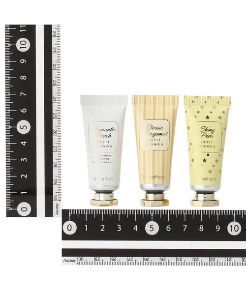 Francfranc(フランフラン)の「プチミニョン ハンドクリームセット S ゴールド(3本セット)(ハンドケア/ハンドクリーム・レディース・ゴールド・FREE)」の2枚目の写真