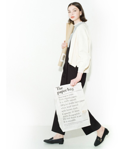 Te chichi TERRASSE（テチチテラス）の「ハイウエストサロペット（サロペット/オーバーオール・レディース・ネイビー/モカ/ブラック・ﾌﾘ-）」の18枚目の写真