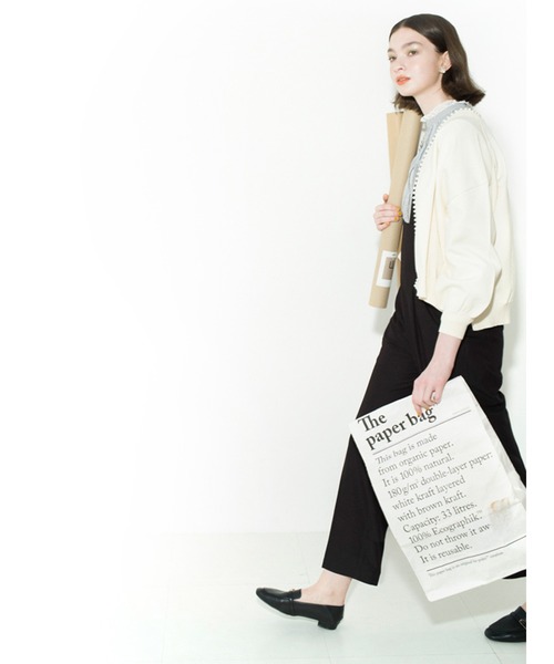 Te chichi TERRASSE（テチチテラス）の「ハイウエストサロペット（サロペット/オーバーオール・レディース・ネイビー/モカ/ブラック・ﾌﾘ-）」の17枚目の写真